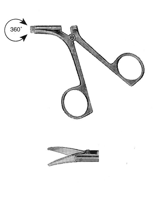 İZOLESİZ MAKAS R MODEL SAPLI  ÇAP : 5MM L:36CM